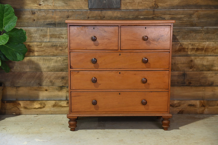 Victorian Cedar and Mahogany Chest Of Drawers