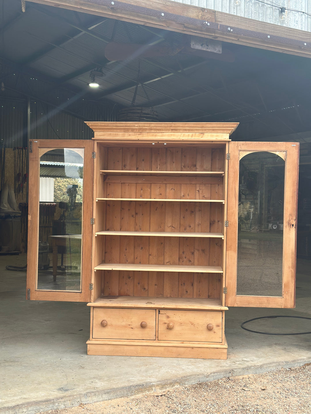 Modified Antique Kauri Pine Pantry