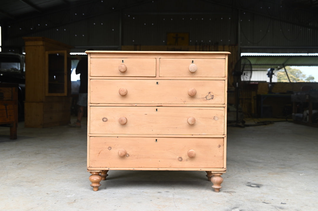 Antique English Pine Chest of Drawers