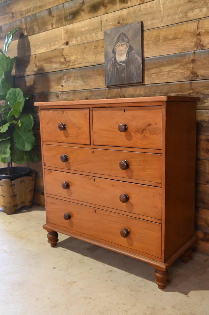 Victorian Cedar and Mahogany Chest Of Drawers