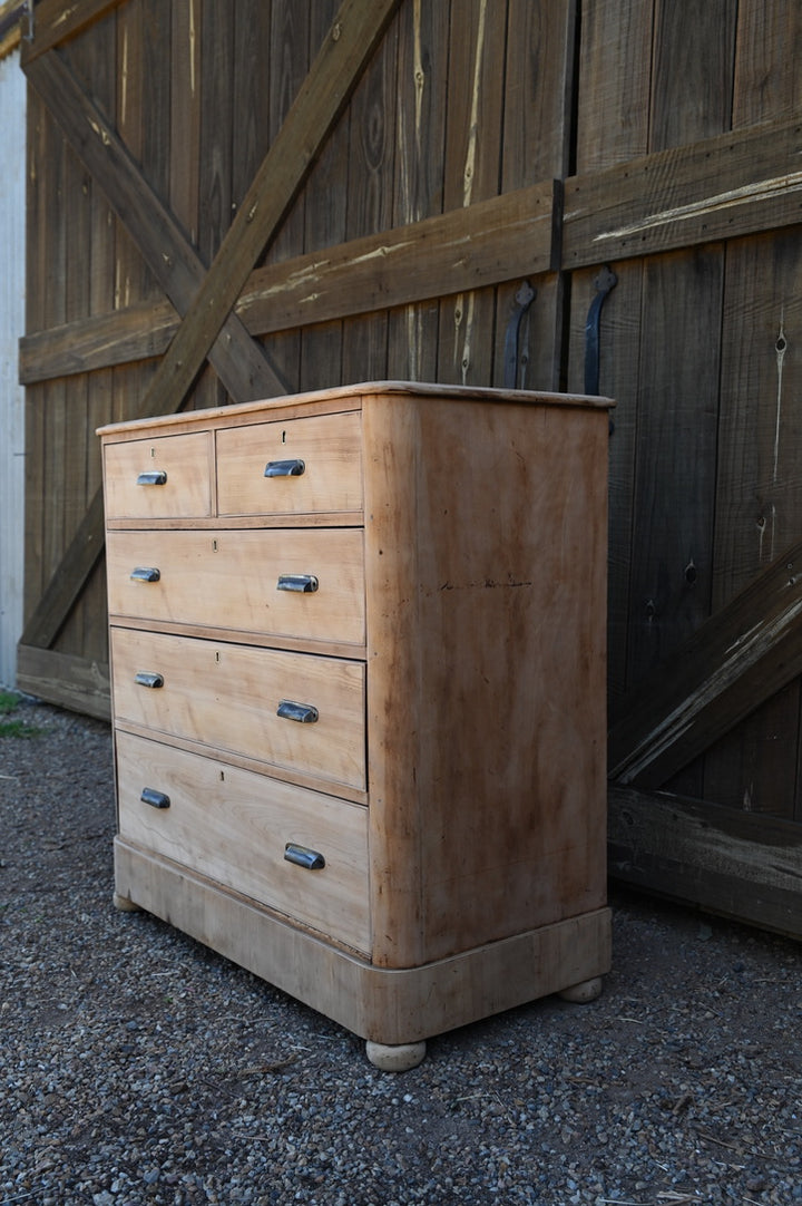 Antique Maple and Oak Chest of Drawers
