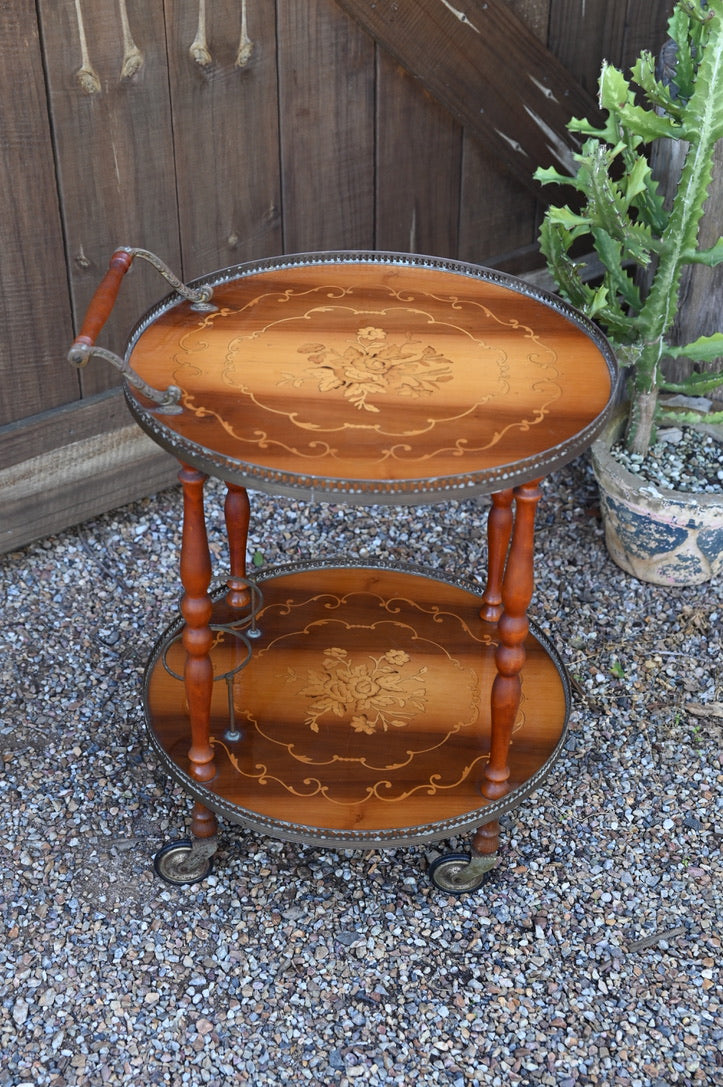 Elegant Mid Century Italian Bar Cart