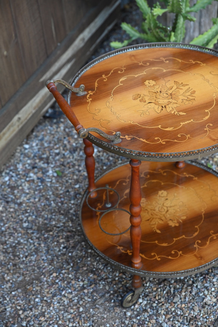 Elegant Mid Century Italian Bar Cart