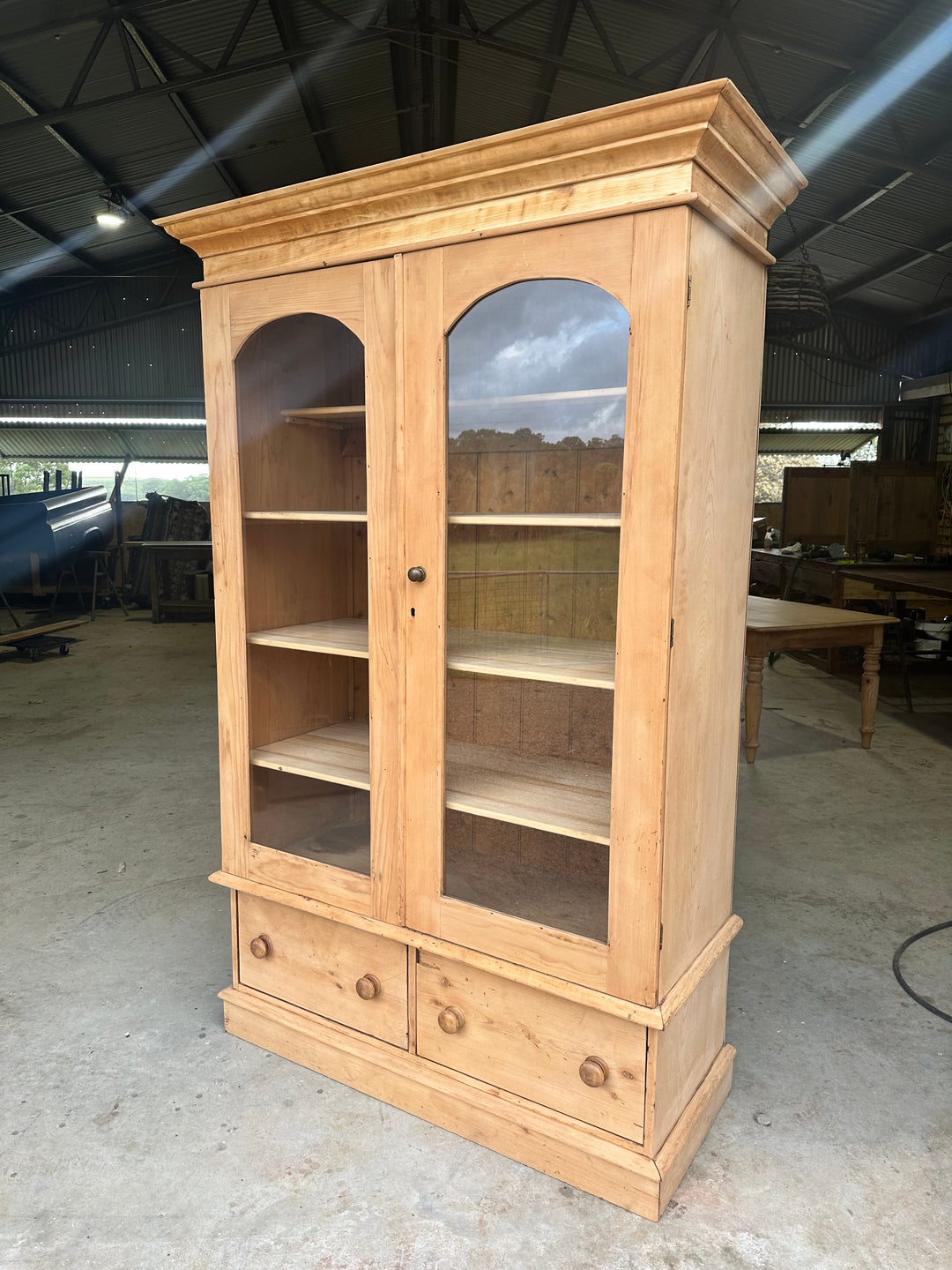 Modified Antique Kauri Pine Pantry