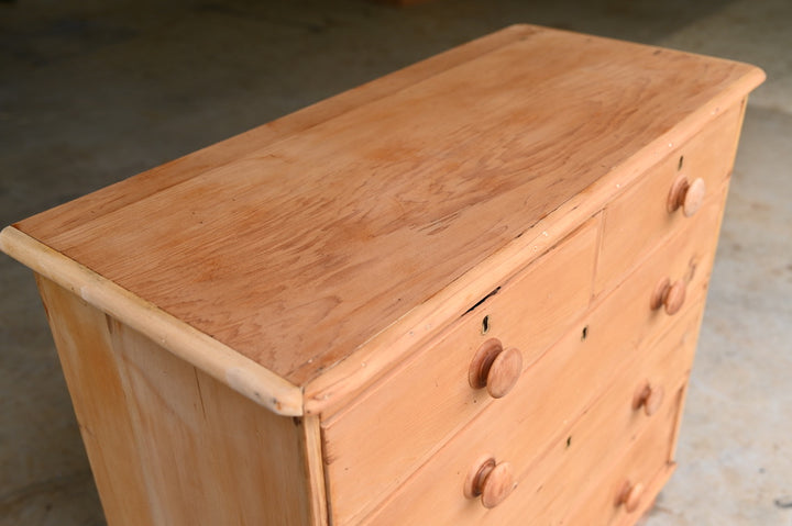 Antique English Pine Chest of Drawers