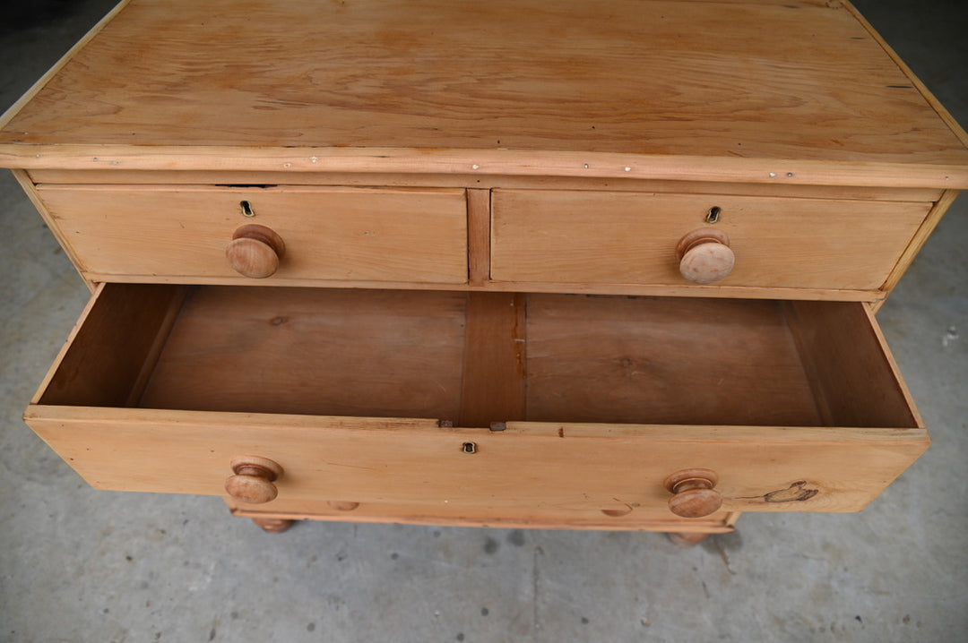 Antique English Pine Chest of Drawers