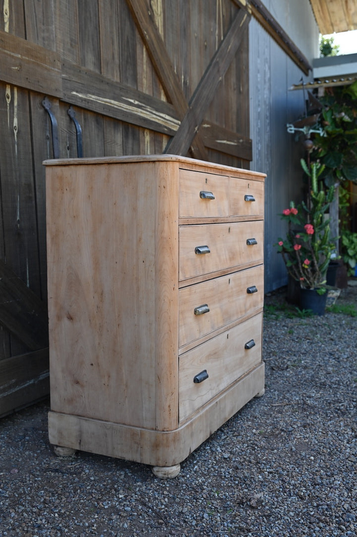 Antique Maple and Oak Chest of Drawers