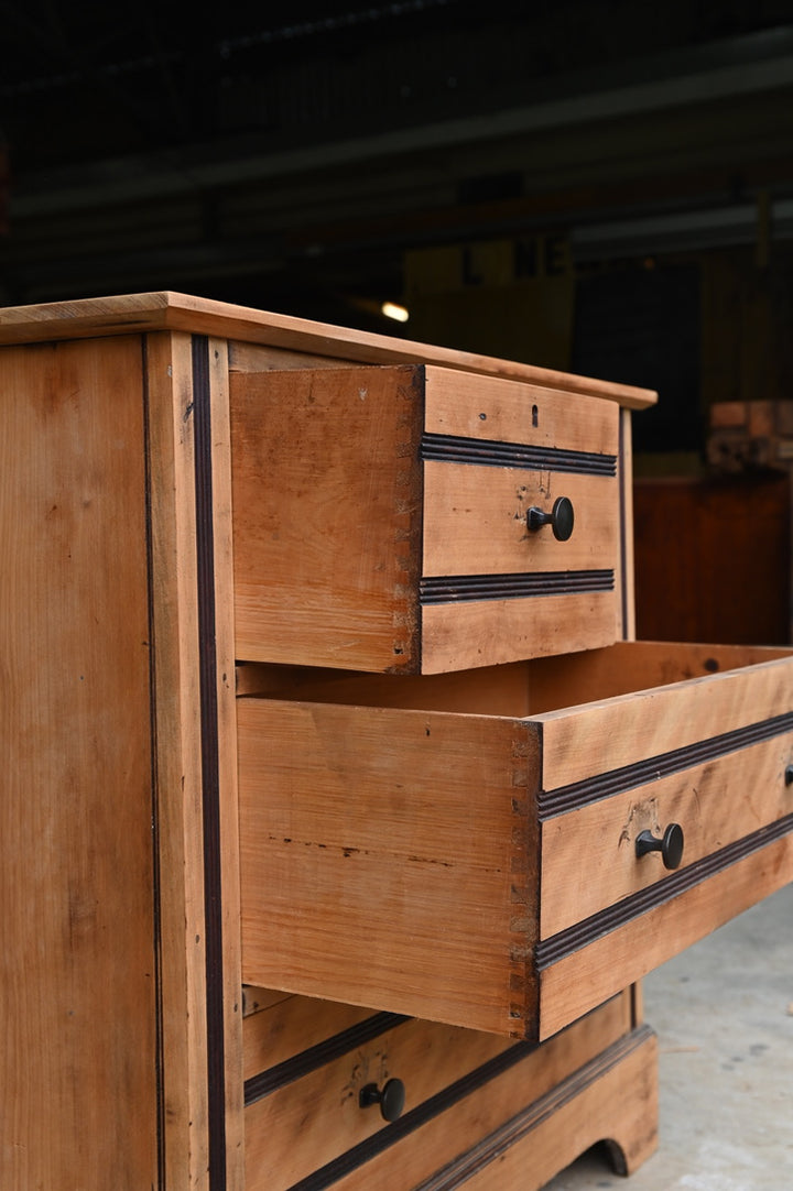 Vintage Hoop Pine Chest of Drawers