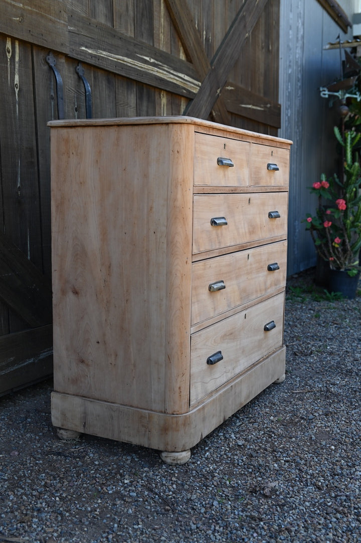 Antique Maple and Oak Chest of Drawers