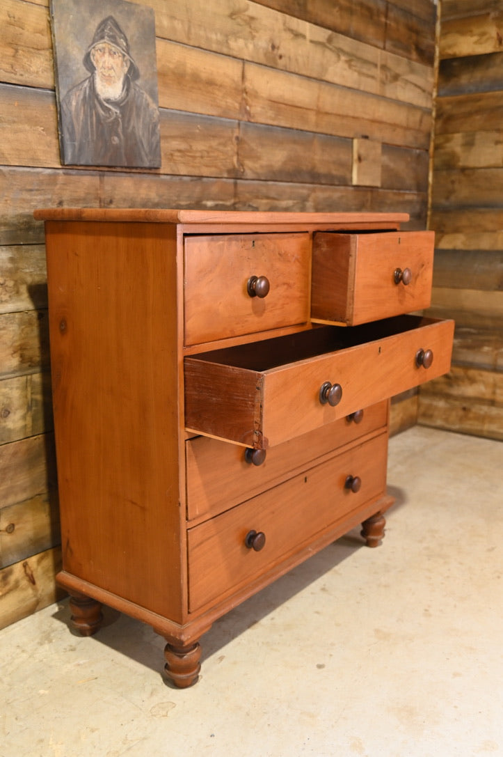 Victorian Cedar and Mahogany Chest Of Drawers