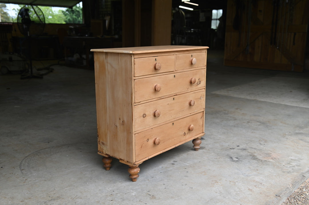 Antique English Pine Chest of Drawers