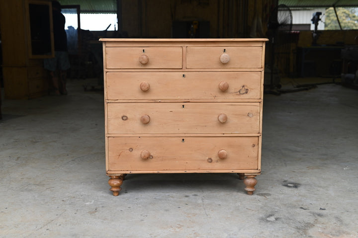 Antique English Pine Chest of Drawers