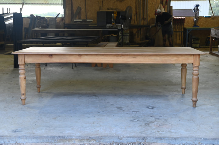 Kauri Pine Farmhouse Dining Table