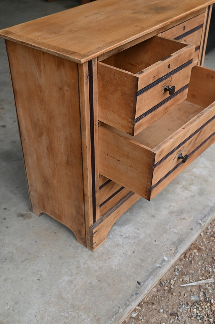 Vintage Hoop Pine Chest of Drawers