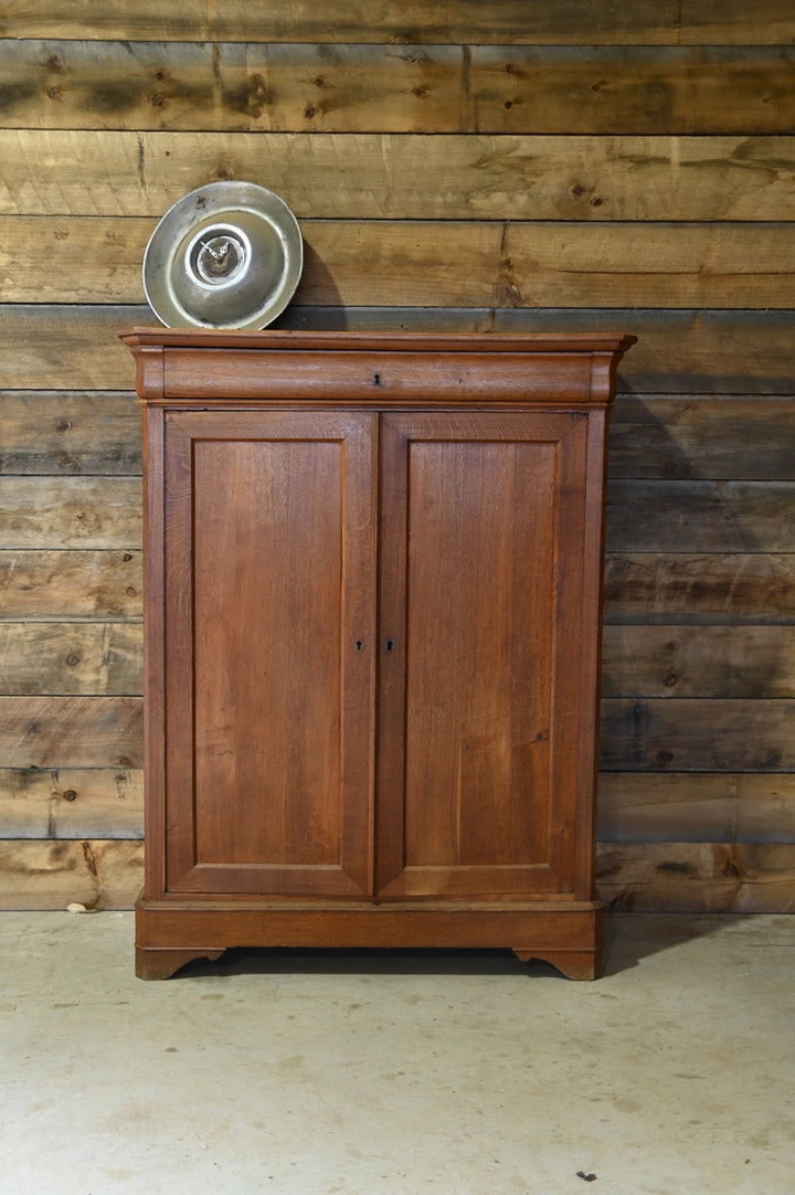 19th Century French Oak Maids Cabinet