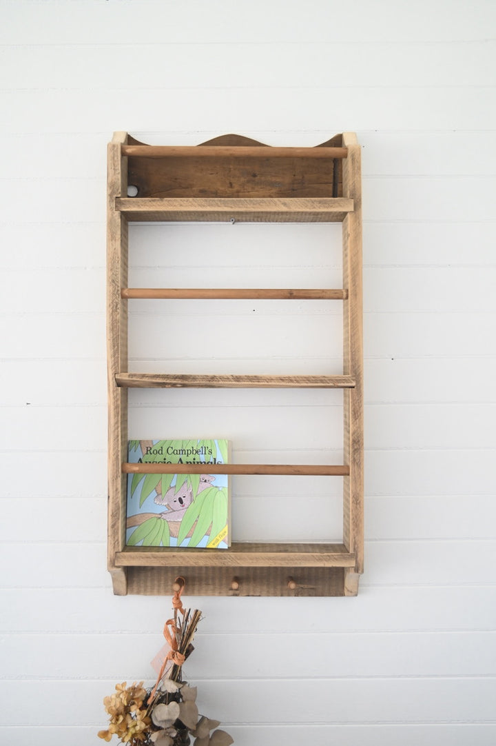 Rustic Timber Bookshelf