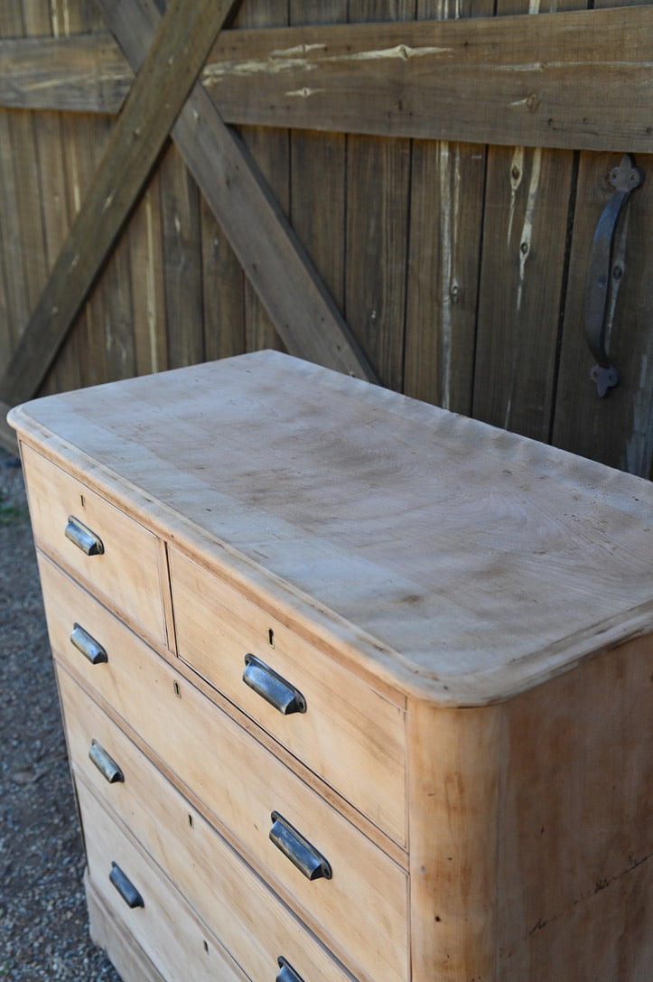 Antique Maple and Oak Chest of Drawers