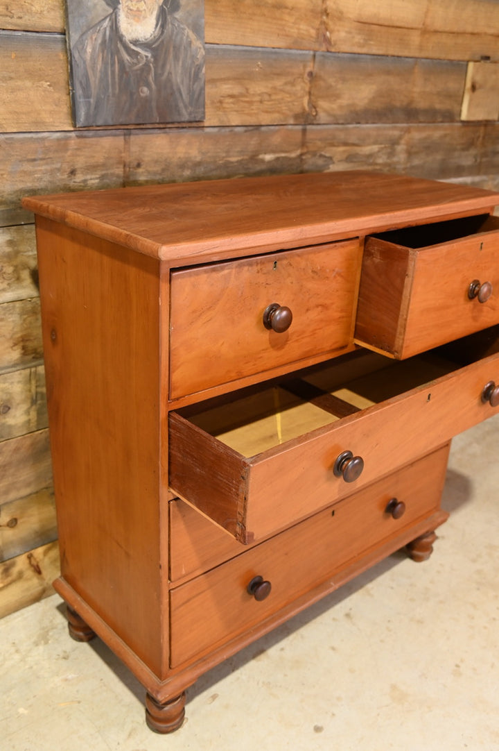 Victorian Cedar and Mahogany Chest Of Drawers