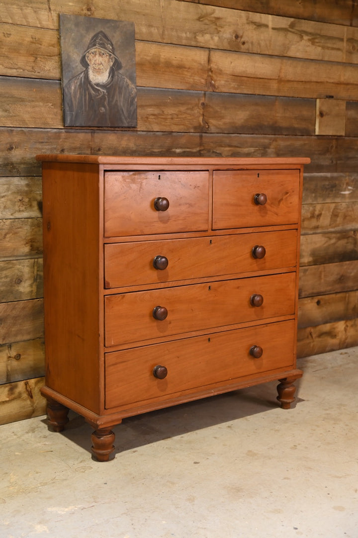 Victorian Cedar and Mahogany Chest Of Drawers