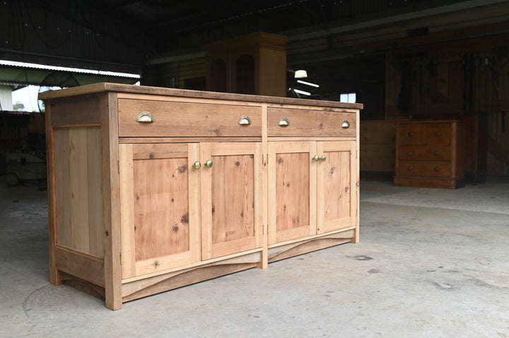 Handcrafted Shaker Style Pine Sideboard / Island Bench