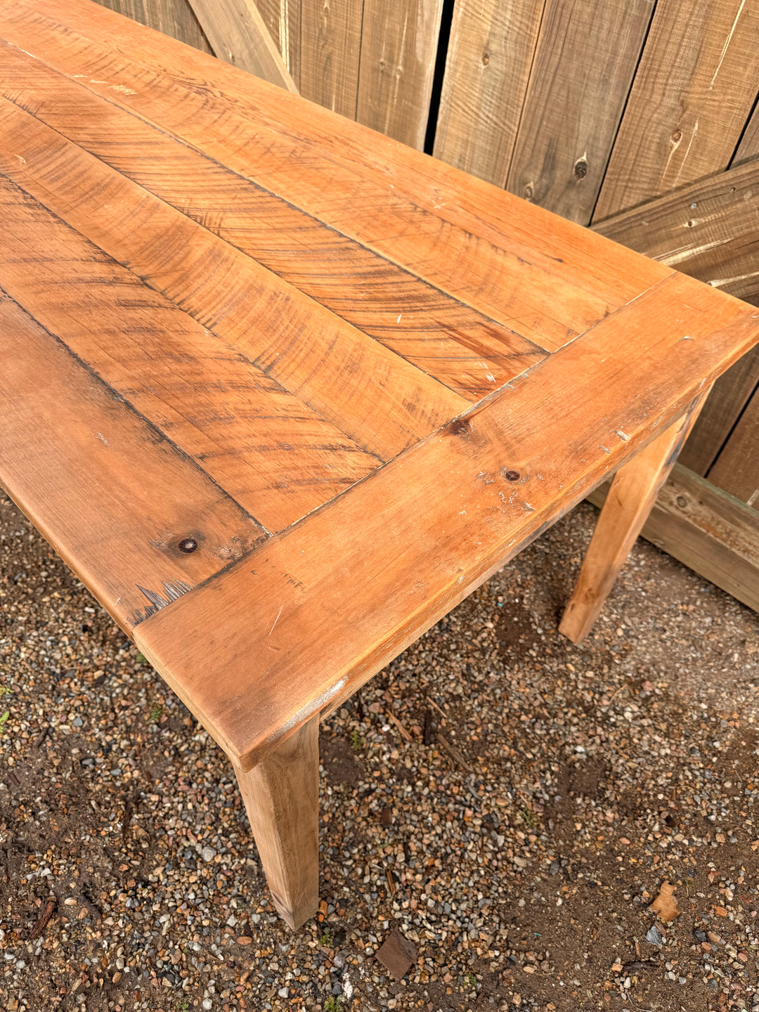 Reclaimed Hoop Pine Dining Table