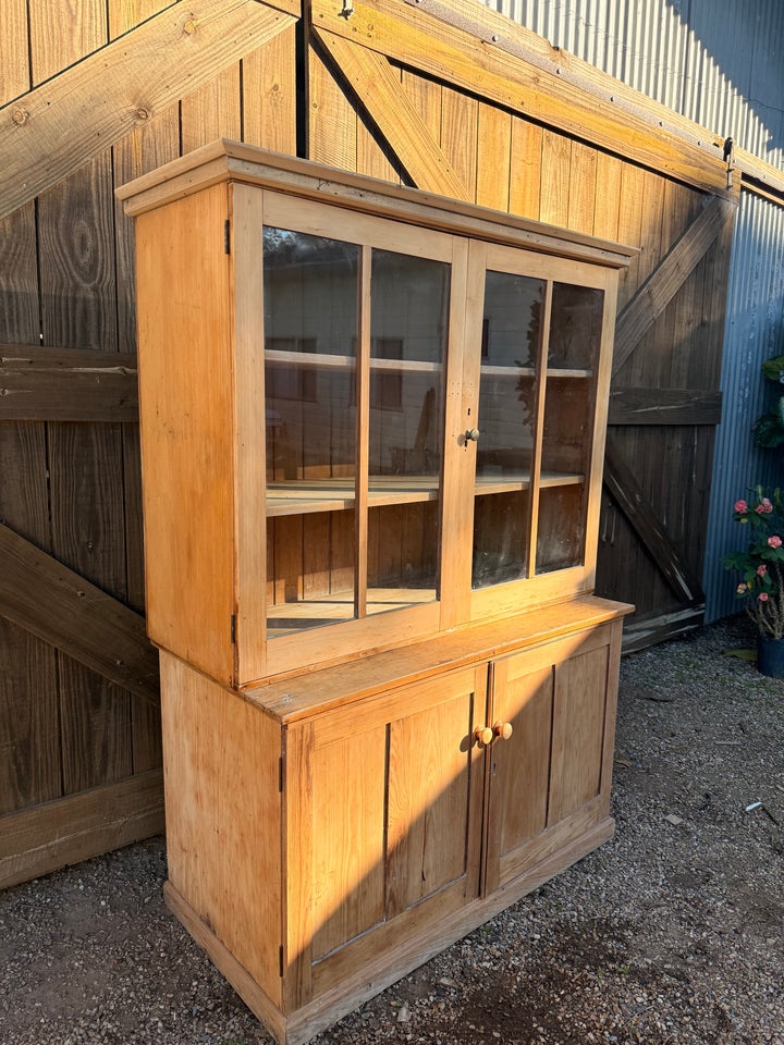 Antique Kauri Pine Hutch
