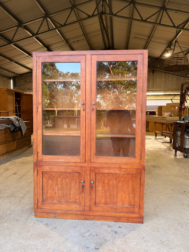 Vintage Maple Display Cabinet