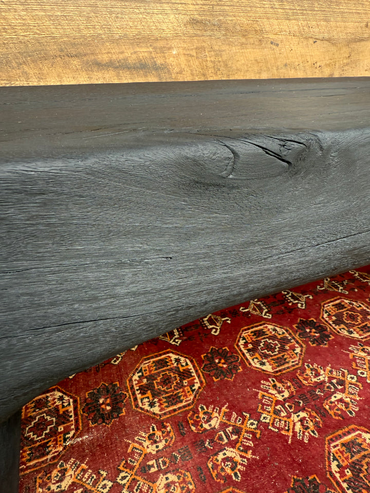 Sculpted Blackbutt timber benchseat