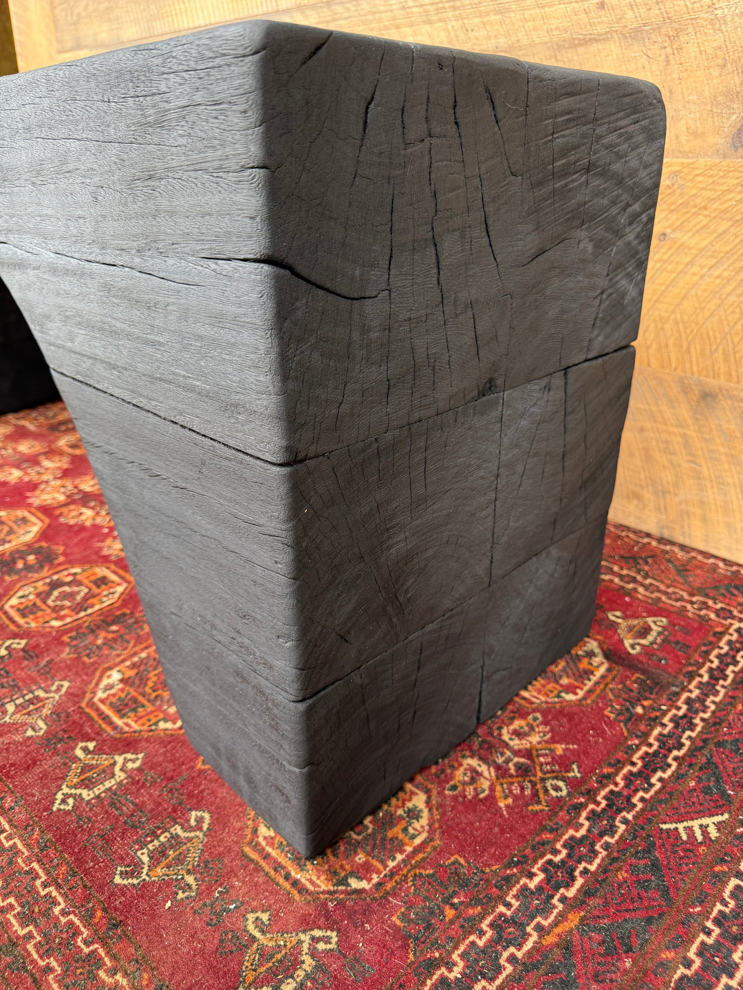 Sculpted Blackbutt timber benchseat