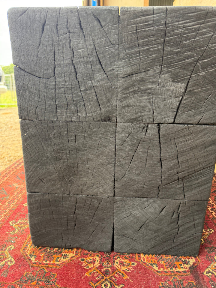 Sculpted Blackbutt timber benchseat