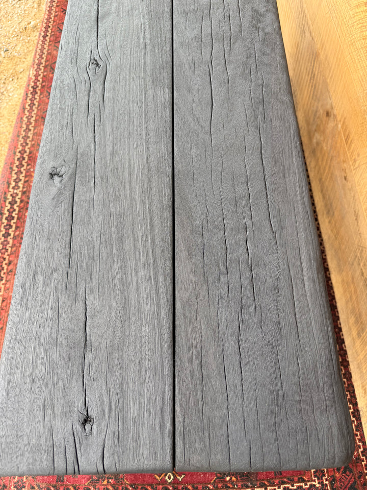 Sculpted Blackbutt timber benchseat