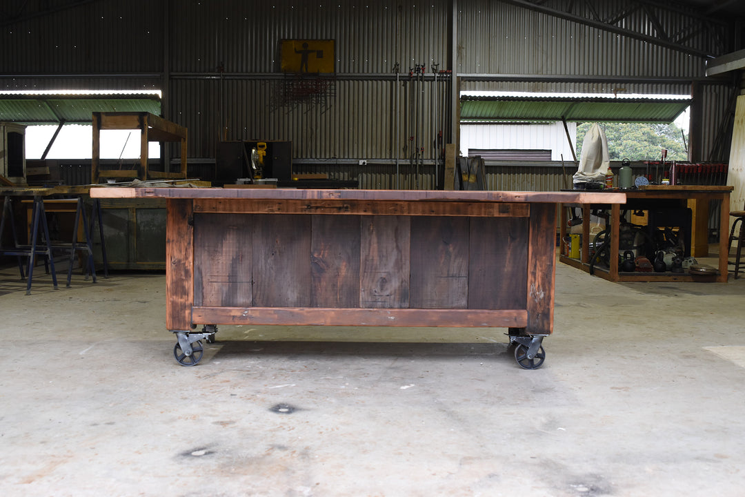 Reclaimed Oregon Island Bench