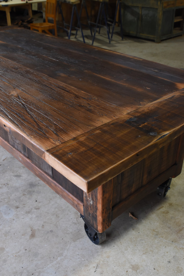 Reclaimed Oregon Island Bench