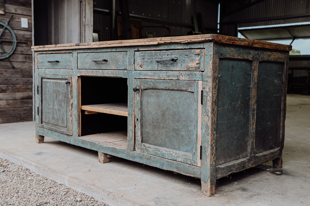 European Baltic Pine Island Bench