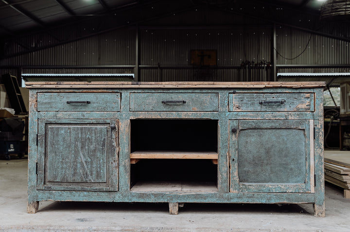 European Baltic Pine Island Bench